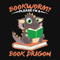 Book Dragon T  Shirt Librarian Reader Funny Bookworm Magical Animal Bo Baby Bibs | Artistshot