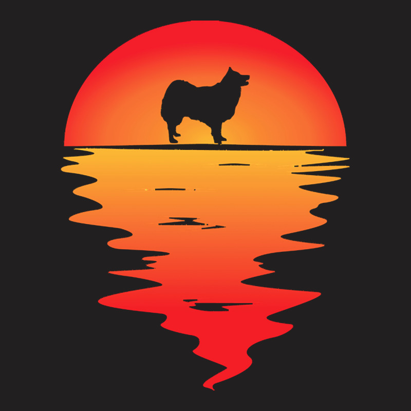 Icelandic T  Shirt Sunset Dog Icelandic Sheepdog T  Shirt T-Shirt by vivaciouslimb | Artistshot