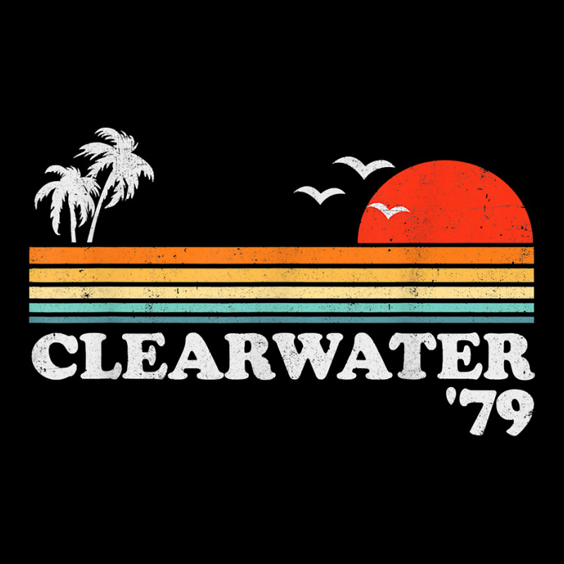 Vintage Clearwater Beach Florida Retro Sun Surfing 70's Gift T Shirt Cropped Sweater by naythendeters2000 | Artistshot