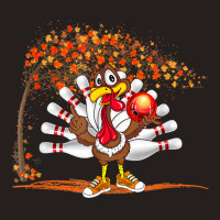 Turkey Playing Bowling Thanksgiving Turkey Tail Bowling T Shirt Tank Top | Artistshot