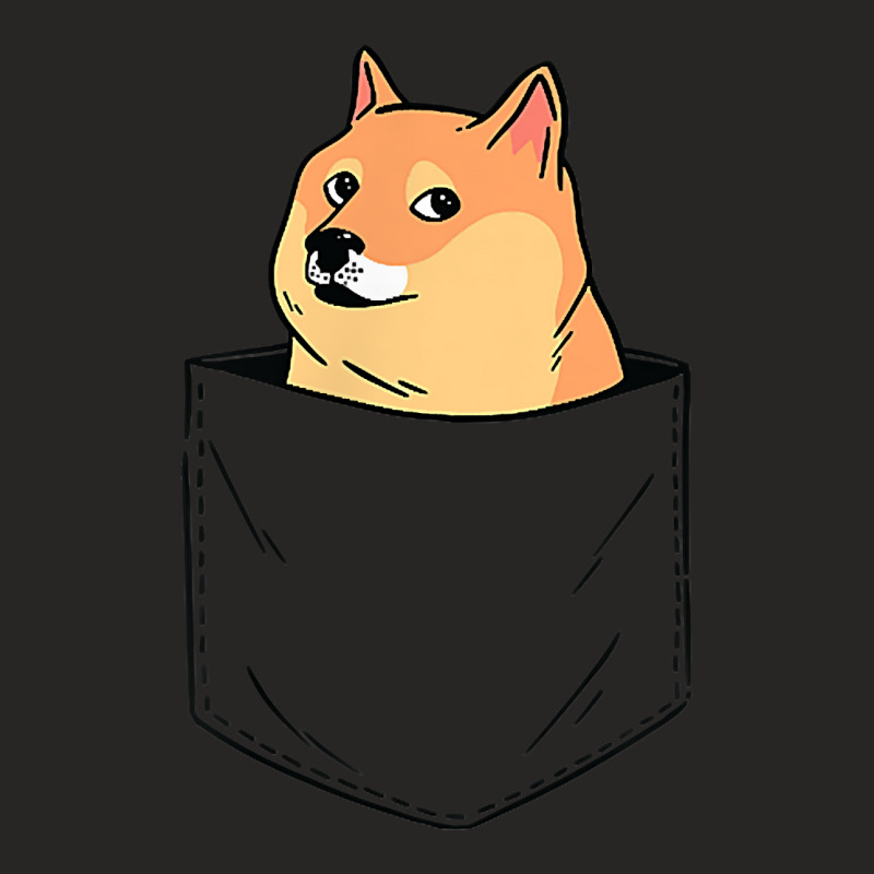 Pocket Dogecoin Shirt For Dogecoin Miner T Shirt Ladies Fitted T-Shirt by jermonmccline | Artistshot