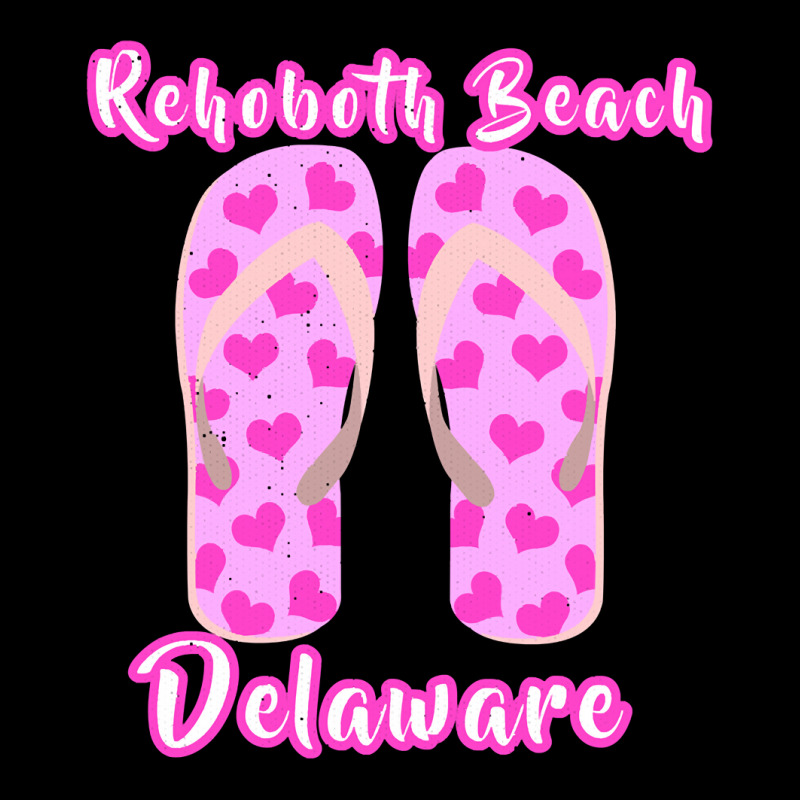 Rehoboth Beach Delaware Summer Vacation Heart Flip Flops Pullover Hood V-neck Tee | Artistshot