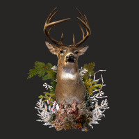 White Tail Deer Buck Antler Mounted Head 10 Pointer Hunter Premium T S Ladies Fitted T-shirt | Artistshot