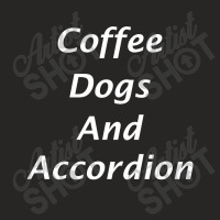 Coffee Dogs Accordion Polka Music Musician Gift Ladies Fitted T-shirt | Artistshot