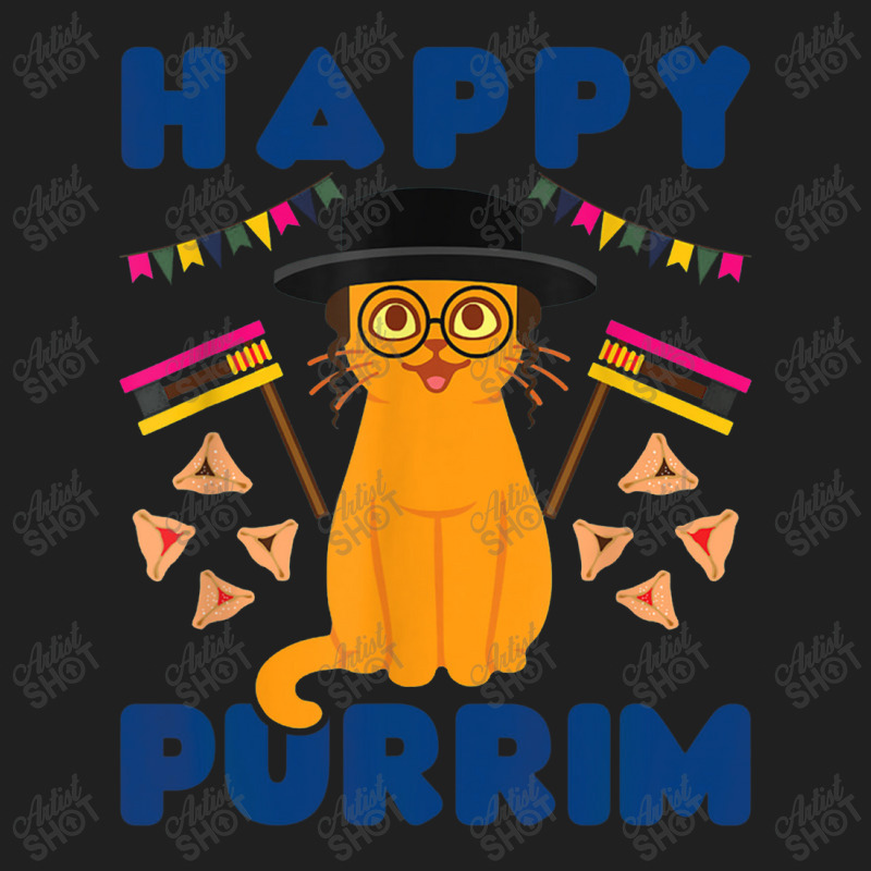 Happy Purrim Purim Funny Esther Cat Jewish Drawstring Bags | Artistshot