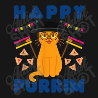 Happy Purrim Purim Funny Esther Cat Jewish Medium-length Apron | Artistshot