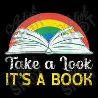 Take A Look It's In A Book Retro Rainbow Bookworms Reading Pocket T-shirt | Artistshot