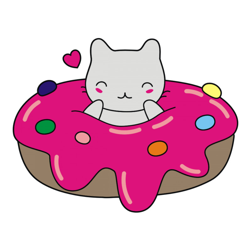 Cute Cat In A Donut 3/4 Sleeve Shirt | Artistshot