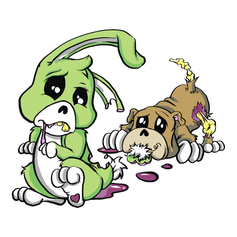 Cute Dead Things Puppy Vs Bunny Unisex Hoodie | Artistshot