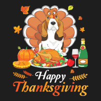 Basset Hound Thanksgiving Christmas T  Shirt Basset Hound Turkey Costu Classic T-shirt | Artistshot