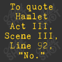 To Quote Hamlet Act Iii Scene Iii Line 92 No Funny Literary Baby Bodysuit | Artistshot