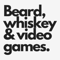 Beard, Whiskey & Video Games   Manly Whiskey Drinker Mousepad | Artistshot