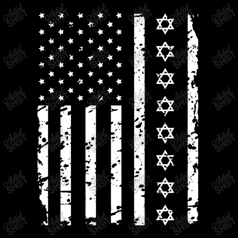 Usa Flag Jewish Pride Star Of David Hanukkah Gift Pullover Pocket T-shirt | Artistshot