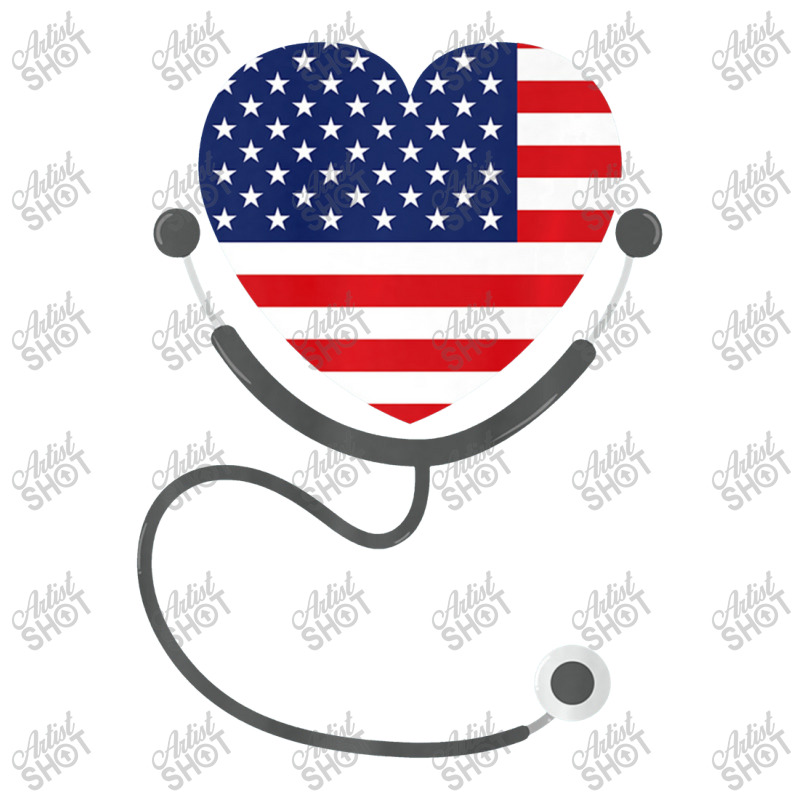 Usa Flag Registered Nurse Usa Flag T Shirt 4th July Nursing Crop Top | Artistshot