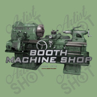 Booth Machine Shop Forrest Green (fashion Fit Tee) Oval Patch | Artistshot