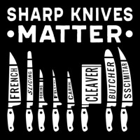 Sharp Knives Matter Kitchen Cook Chef T Shirt V-neck Tee | Artistshot