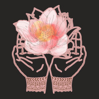 Meditation Yoga T  Shirt Meditation Hands Flower Rose T  Shirt Ladies Fitted T-shirt | Artistshot