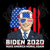 Biden 2020 Make America Moral Again Cropped Hoodie | Artistshot