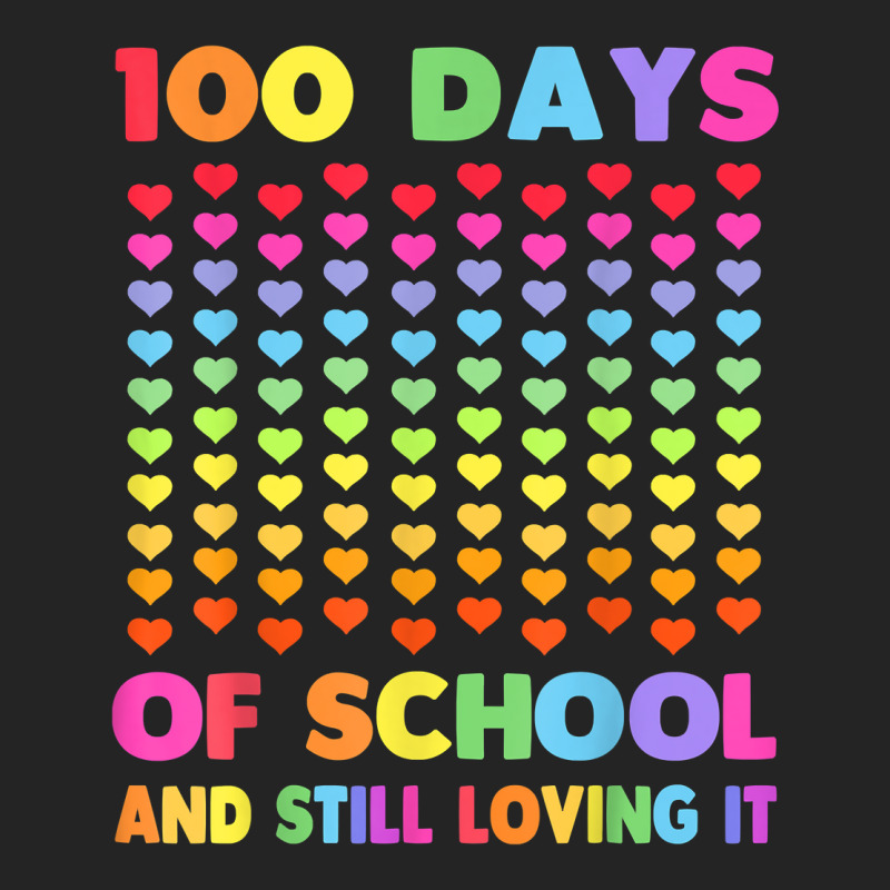 Cute 100 Days Of School And Still Loving It Hearts 100th Day T Shirt 3/4 Sleeve Shirt | Artistshot