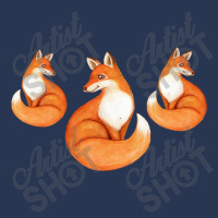 Three Little Foxes In Fox Family I Gift Men Denim Jacket | Artistshot