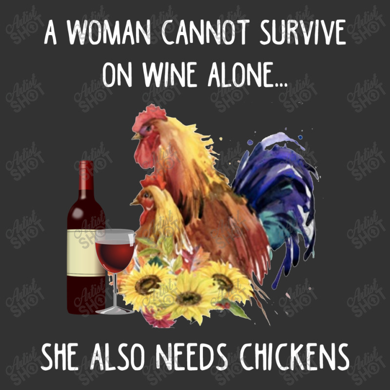 A Woman Can't Not Survive On Wine Alone She Also Needs Chickens Baby Bodysuit | Artistshot