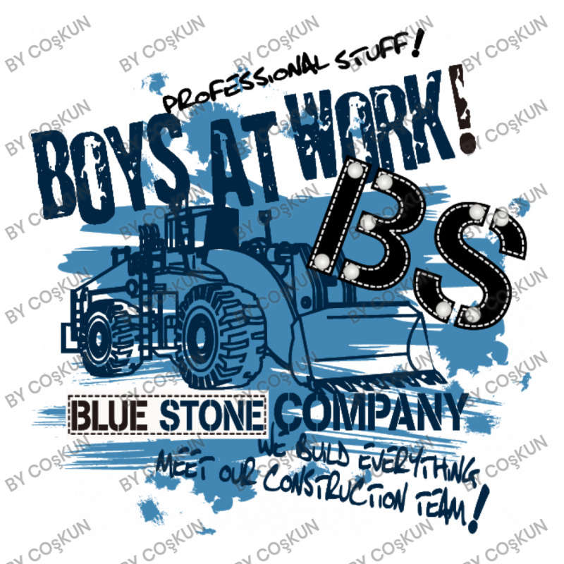 Boys At Work Blue Stone Youth Sweatshirt by coşkun | Artistshot