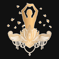 Meditation Yoga T  Shirt Meditation Design Gold T  Shirt Baby Bibs | Artistshot