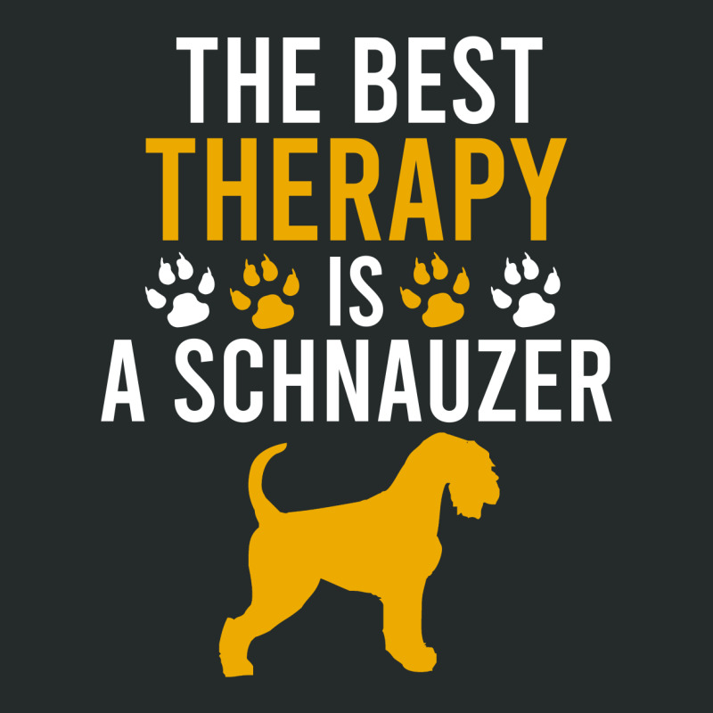 The Best Therapy Is A Schnauzer Women's Triblend Scoop T-shirt by Cypryanus | Artistshot