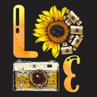 Photographer T  Shirt Love Photographer Sunflower Take Photo T  Shirt T-shirt | Artistshot