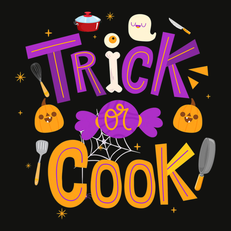 Trick Or Cook Funny Trick Or Treating Chef Cooking Halloween T Shirt Scorecard Crop Tee by saldeenshakir | Artistshot