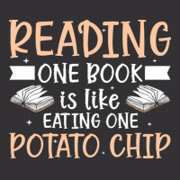 Reading T  Shirt Reading One Book Is Like Eating One Potato Chip T  Sh Vintage Hoodie And Short Set | Artistshot