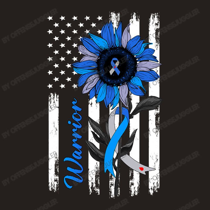 Diabetes Diabetic Warrior Sunflower American Flag 1 Diabetes Awareness Tank Top by offensejuggler | Artistshot