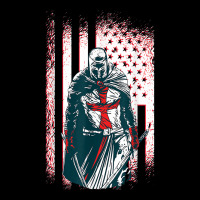 Jesus Crusader Warrior, Vintage American Flag Knight Templar T Shirt Lightweight Hoodie | Artistshot