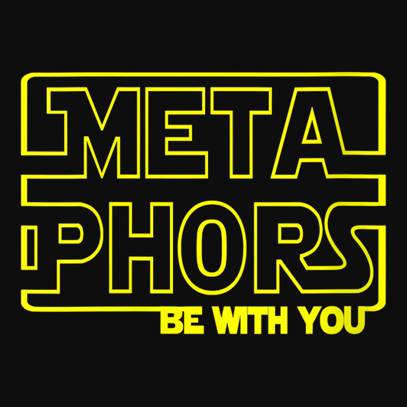 Womens Metaphors Be With You Funny English Teacher Shirts T Shirt V Ne Crop Top by jermonmccline | Artistshot