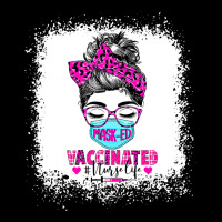 Masked And Vaccinated Nurse Life Messy Bun Registered Nurse T Shirt Baby Tee | Artistshot