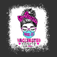 Masked And Vaccinated Nurse Life Messy Bun Registered Nurse T Shirt Baby Bodysuit | Artistshot