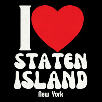 I Love Staten Island Lovers Retro Distressed Pullover Hoodie Adjustable Cap | Artistshot