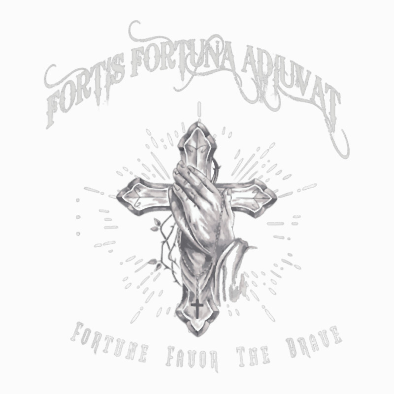 Custom Fortis Fortuna Adiuvat Cross And Hand Tattoo T Shirt Coffee Mug By  Naythendeters2000 - Artistshot