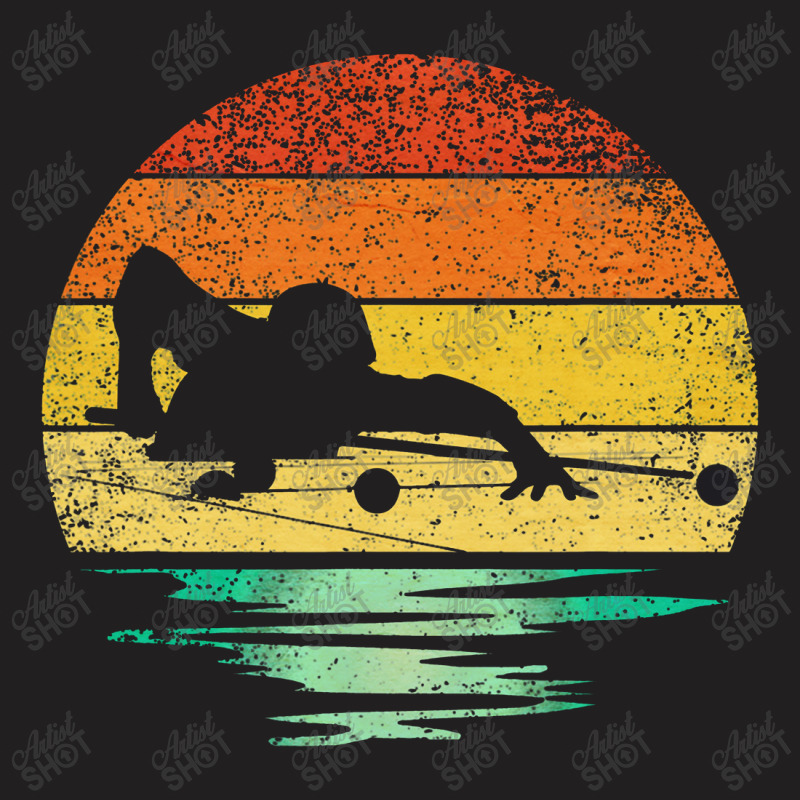 Vintage Billiards Pool Retro Sunset Billiards T-shirt | Artistshot