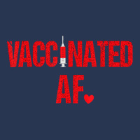 Vaccinated Af Funny Pro Vaccination Heart 2021 Gift T Shirt Ladies Denim Jacket | Artistshot