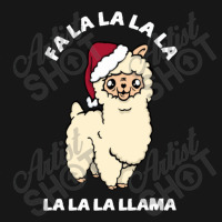 Fa La La La La Llama Cute Christmas Medium-length Apron | Artistshot