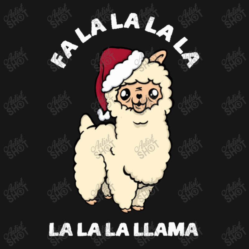 Fa La La La La Llama Cute Christmas Medium-length Apron | Artistshot