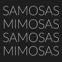 Womens Samosas Mimosas Cute Brunch Matching Birthday Christmas Gift V Classic T-shirt | Artistshot