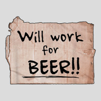 Will Work For Beer   Cardboard Sign 848 0 T Shirt Men's Polo Shirt | Artistshot