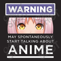 Warning May Spontaneously Start Talking About Anime Vintage Cap | Artistshot