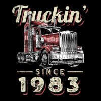 Womens Truckin Since 1983 Trucker Big Rig Driver 39th Birthday V Neck Legging | Artistshot