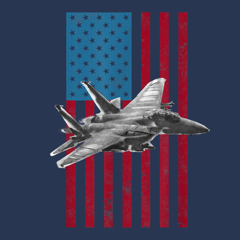 F 15 Strike Eagle 2 Usa American Flag Tee   Military T Shirt Ladies Denim Jacket by Sand King | Artistshot