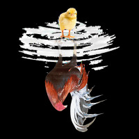 Chick And Rooster Water Reflection T  Shirt Chick And Rooster Water Re Cropped Sweater | Artistshot