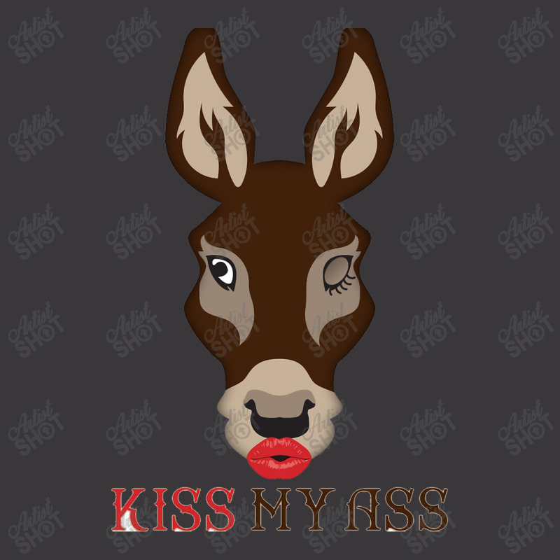 Kiss My Ass Ladies Curvy T-Shirt by GindhiArt | Artistshot