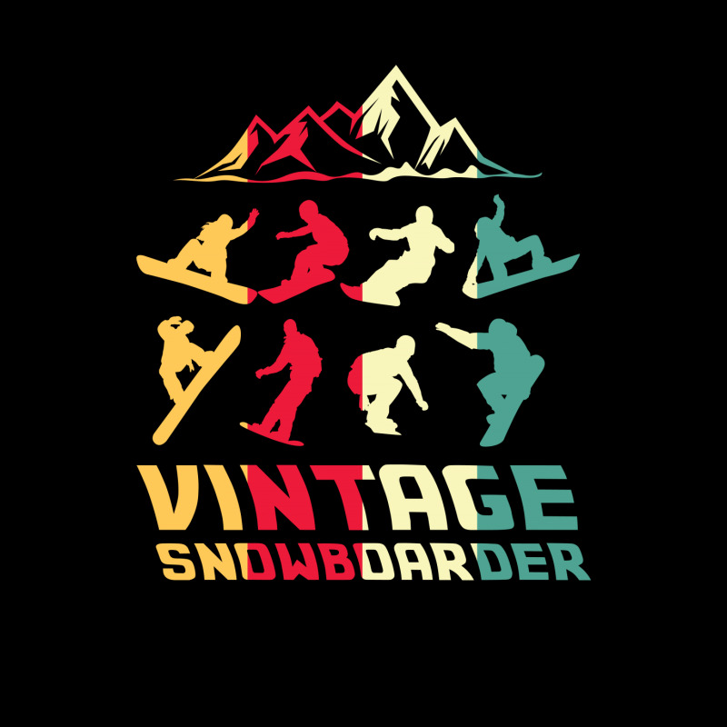 Vintage Snowboarder V-neck Tee | Artistshot